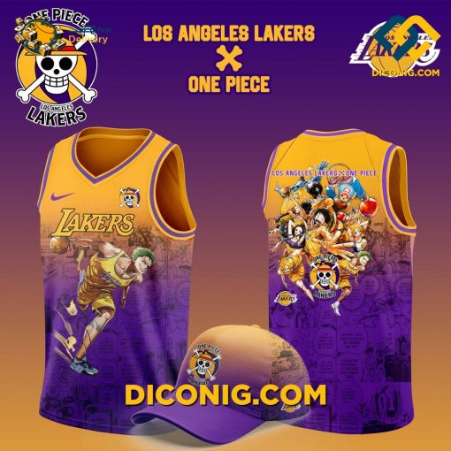 NBA Los Angeles Lakers Basketball Jersey Roronoa Zoro One Piece