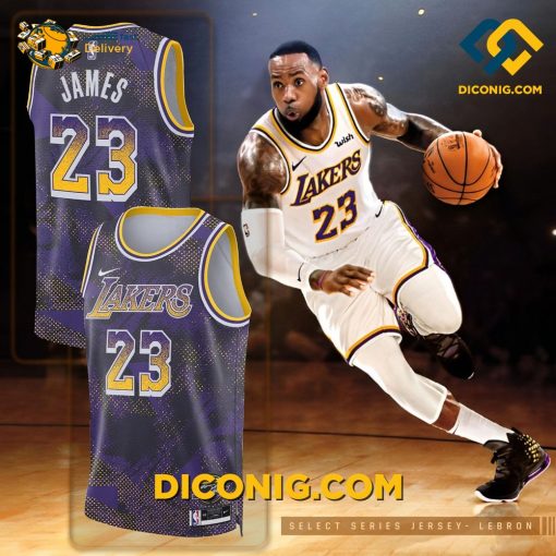 NBA Los Angeles Lakers Basketball Jersey Select Series LeBron James