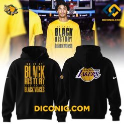 NBA Los Angeles Lakers History Month Hoodie Set Custom