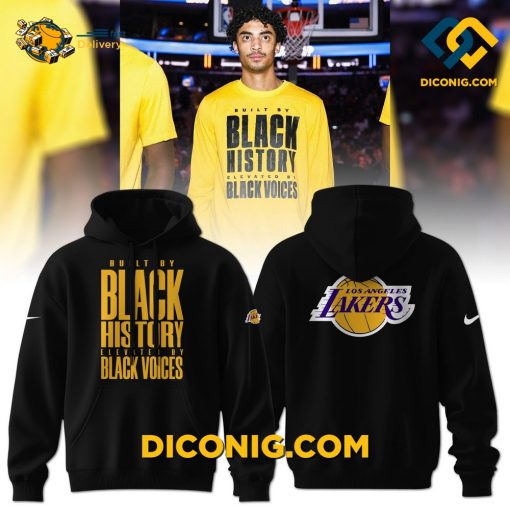 NBA Los Angeles Lakers History Month Hoodie Set Custom