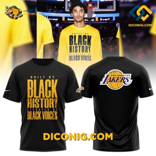 NBA Los Angeles Lakers History Month Hoodie Set Custom