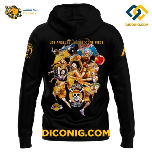 NBA Los Angeles Lakers Hoodie Set Custom Nico Robin One Piece