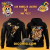 NBA Los Angeles Lakers Hoodie Set Custom Roronoa Zoro One Piece Black