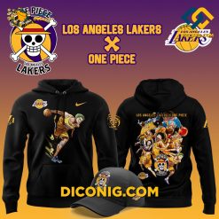 NBA Los Angeles Lakers Hoodie Set Custom Roronoa Zoro One Piece Black