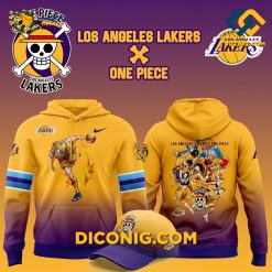 NBA Los Angeles Lakers Hoodie Set Custom Sanji One Piece