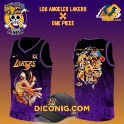 NBA Los Angeles Lakers Monkey D. Luffy One Piece Basketball Jersey