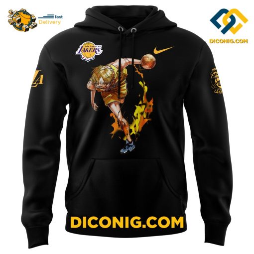 NBA Los Angeles Lakers Sanji One Piece Hoodie Set Custom