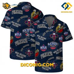 NBA New Orleans Pelicans Hawaiian Shirt Custom All-Over Print