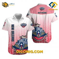 NBA New Orleans Pelicans Hawaiian Shirt Custom Elegant Fade