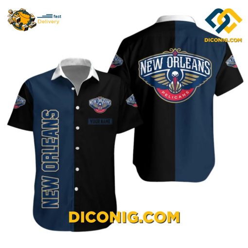 NBA New Orleans Pelicans Hawaiian Shirt Custom Split Style