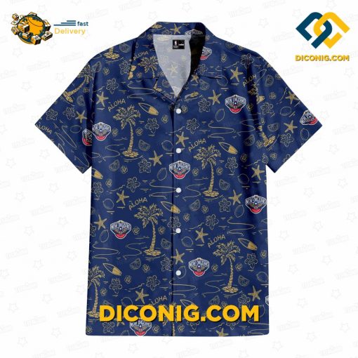 NBA New Orleans Pelicans Hawaiian Shirt Custom Tropical Breeze