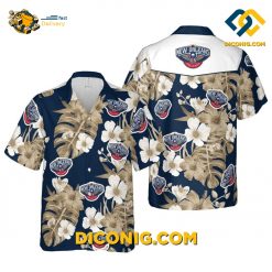 NBA New Orleans Pelicans Hawaiian Shirt Custom Tropical Floral