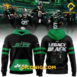 NFL New York Jets Legacy Black Hoodie Custom Shirt