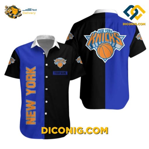 NBA New York Knicks Hawaiian Shirt Custom Split Color