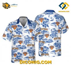 NBA New York Knicks Hawaiian Shirt Custom Ocean Breeze