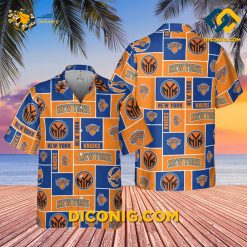 NBA New York Knicks Hawaiian Shirt Custom Retro Block