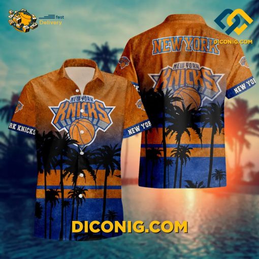 NBA New York Knicks Hawaiian Shirt Custom Tropical Bliss
