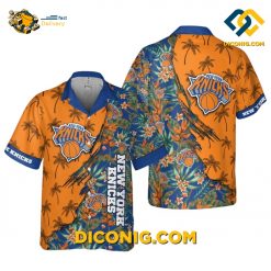 NBA New York Knicks Hawaiian Shirt Custom Tropical Escape