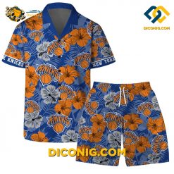 NBA New York Knicks Hawaiian Shirt Custom Tropical Hoops