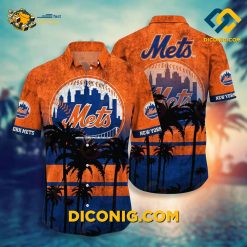 MLB New York Mets Hawaiian Shirt Custom All-American