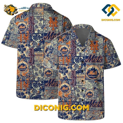 MLB New York Mets Hawaiian Shirt Custom Beachside Spirit