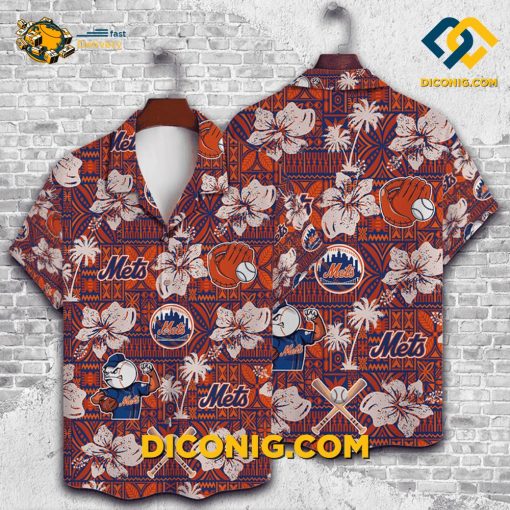 MLB New York Mets Hawaiian Shirt Custom Freedom Vibes