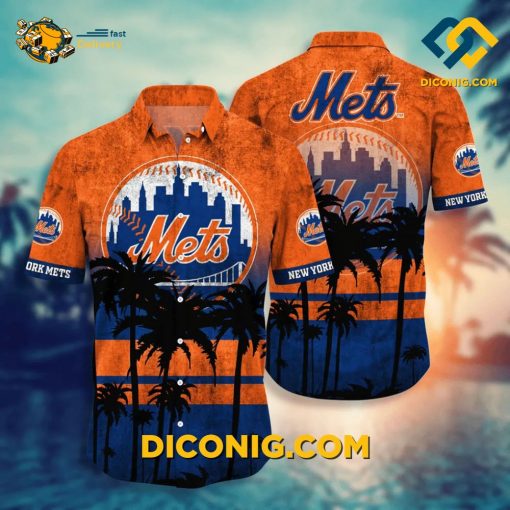 MLB New York Mets Hawaiian Shirt Custom Island Vibes