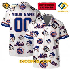 MLB New York Mets Hawaiian Shirt Custom Logo