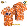 MLB New York Mets Hawaiian Shirt Custom Orange Paradise Vibes