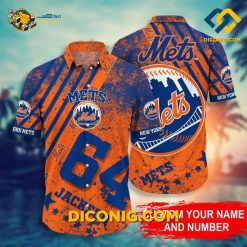 MLB New York Mets Hawaiian Shirt Custom Stars and Stripes
