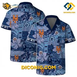 MLB New York Mets Hawaiian Shirt Custom Sunset Paradise