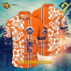 MLB New York Mets Hawaiian Shirt Custom Tiki Breeze