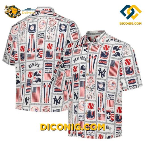 MLB New York Yankees Hawaiian Shirt Custom Americana Celebration