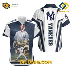 new york yankees hawaiian shirt captains tribute