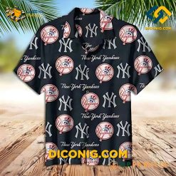 new york yankees hawaiian shirt classic emblem