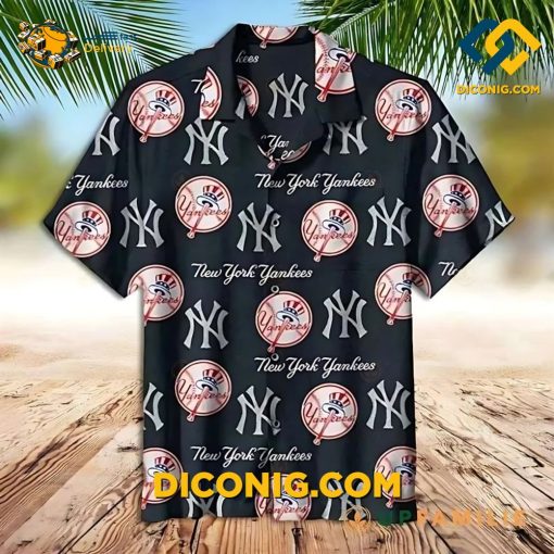 MLB New York Yankees Hawaiian Shirt Custom Classic Emblem