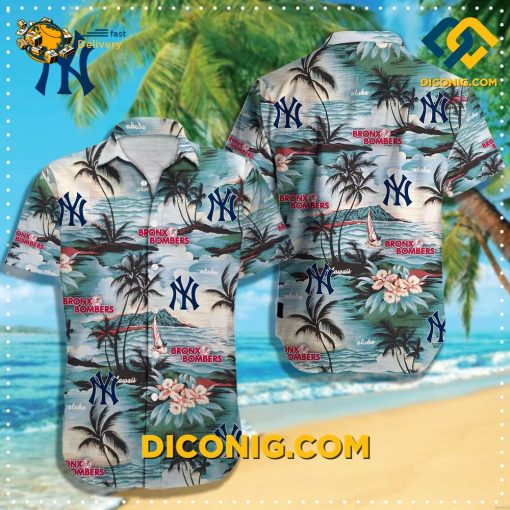MLB New York Yankees Hawaiian Shirt Custom Coastal Vibes