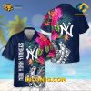 MLB New York Yankees Hawaiian Shirt Custom Floral Fusion