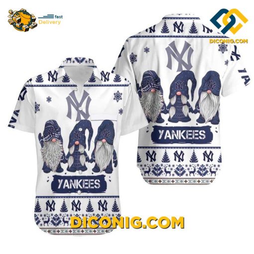 MLB New York Yankees Hawaiian Shirt Custom Holiday Gnomes
