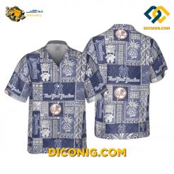 new york yankees hawaiian shirt island patchwork