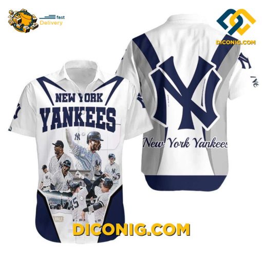 MLB New York Yankees Hawaiian Shirt Custom Legends Collage