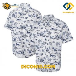new york yankees hawaiian shirt pinstripe tropics