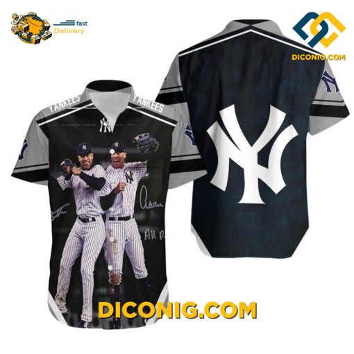 MLB New York Yankees Hawaiian Shirt Custom Power Duo
