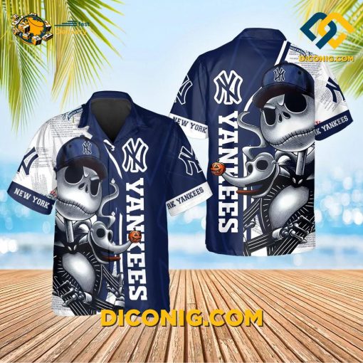 MLB New York Yankees Hawaiian Shirt Custom Skeleton Swagger