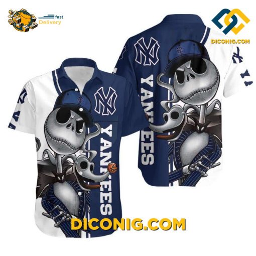 MLB New York Yankees Hawaiian Shirt Custom Spooky Fan