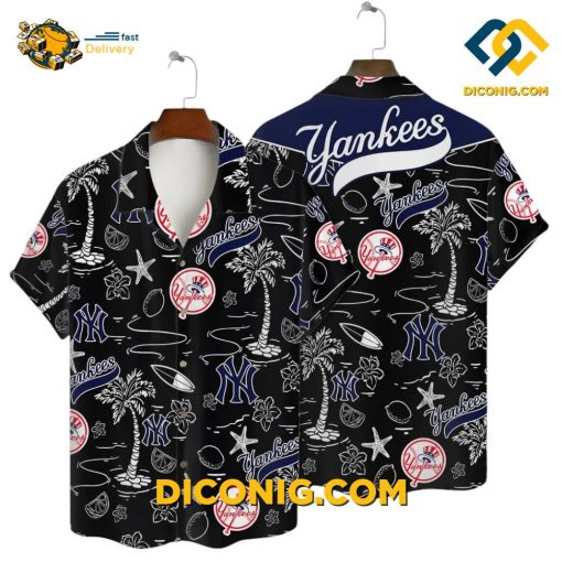 MLB New York Yankees Hawaiian Shirt Custom Tropical Adventure