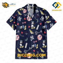 MLB New York Yankees Hawaiian Shirt Custom x Mickey Mouse