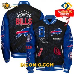 NFL Buffalo Bills Baseball Jacket Custom