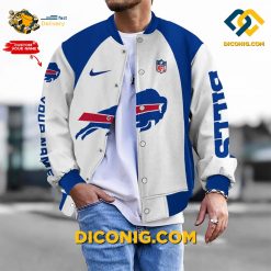 NFL Buffalo Bills Bomber Jacket Custom Baseball Varsity