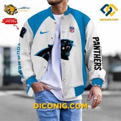NFL Carolina Panthers Bomber Jacket Custom Baseball Varsity